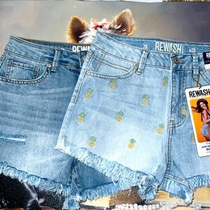 $15 Sale for 2 Rewash shorts size 7